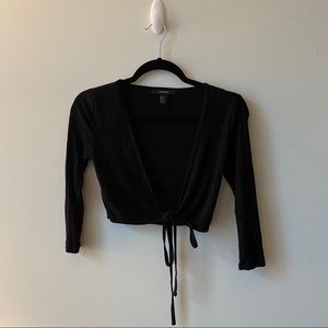 Black wrap cropped